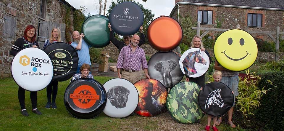Custom Wheel Cover Printing services Custom Wheel Cover Printing services